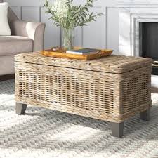 Please note glass top is no longer inset. Rattan Seagrass Coffee Table Wayfair Ca
