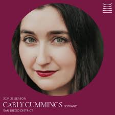 ANNOUNCING THE WINNERS OF THE SAN DIEGO DISTRICT! Carly Cummings, Soprano  Søren Pedersen, Baritone Encouragement Awards: Talar Arslanian, Soprano  Corey Hable, Countertenor Temple Hammen, Soprano Calista Smith, Soprano  Leeza York, Mezzo-Soprano ...