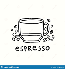 Meia Xicara De Vetor De Espresso E Cafe Ilustracao Stock Ilustracao De Preto Restaurante 144226194