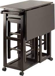 A good rule of thumb is to look for a table that's less than 60 inches in length or diameter. Amazon Com Winsome Suzanne 3 Pc Set Space Saver Kitchen Coffee Finish Sports Outdoors