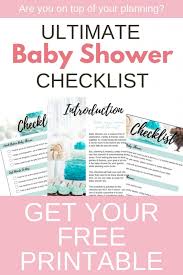 Los números grandes están listos para descargar e imprimir en formato pdf. Quick Easy Baby Shower Checklist With Timeline Printable