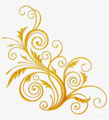 Download High Quality Golden Vector Swirl Png Line Art Floral Design Png Image For Free And Share The Creative Transparent Png Pi Floral Art Line Art Swirls