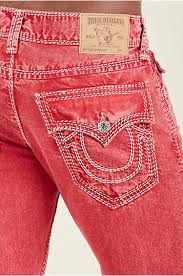 Black And Red True Religion Jeans Pin On Western Clothing
