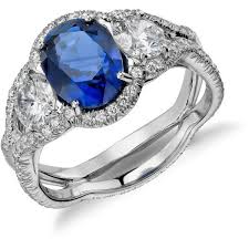 Blue Nile Sapphire And Diamond Pave Split Shank Twist Ring In Platinum 874 200 Uah Liked On Polyvore Feat Blue Nile Jewelry Sapphire Jewelry Blue Nile Ring
