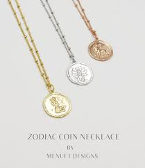 Zodiac charm in 18k gold. Cancer Zodiac Necklace Pendant Horoscope 18 Astrology Sign Crescent Moon Silver