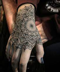 Beautiful Mandala Hand Tattoo By Boni Lucena Quathro Mandala Hand Tattoos Hand Tattoos For Guys Mandala Hand Tattoo