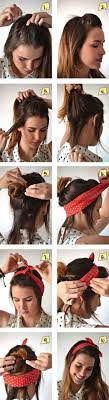 50s Hairstyle Bandana Haarband Frisur Frisuren Mit Bandana Frisuren