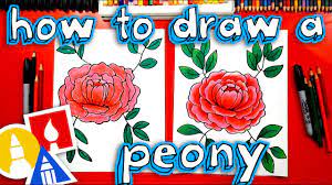 Drawing a rose from djem / shutterstock.com this post may contain affiliate links. How To Draw A Peony Flower Youtube