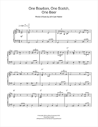 John Lee Hooker One Bourbon One Scotch One Beer Sheet Music Pdf Notes Chords Blues Score Guitar Chords Lyrics Download Printable Sku 46603