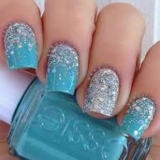 13) easy glitter cuticle nails that are rockin' it! 50 Easy Winter Nail Art Ideas Winter Nails Nail Art Winter Nail Art