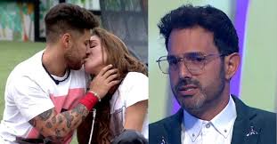 la casa de los famosos así reacciono alejandro estrada al beso de su esposa  con melfi
