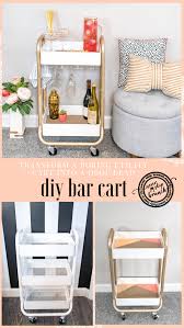 Verwandeln Sie Einen Langweiligen Utility Cart In Einen Drop Dead Bar Cart Uberspringen Sie Niemals Brunch In 2020 Ikea Barwagen Goldener Servierwagen Allzweckwagen