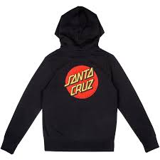Innovative skateboards and artwork from the beginning 'til the end. Santa Cruz Classic Dot Womens Hoodie Black Hoodies Santa Cruz Skateboards Skateboards Clothing Skate Brands Skatehut