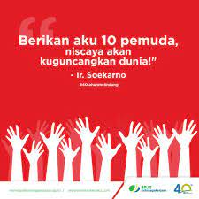 Berikan aku 10 pemuda, maka akan aku guncang dunia. begitu besarnya kontribusi pemuda dan pemudi untuk kemajuan suatu bangsa, karena di tangan pemuda dan pemudilah sebuah peradaban akan berubah. Berikan Aku 10 Pemuda Niscaya Bpjs Ketenagakerjaan Facebook