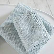 Notify me when this product is available: Ice Blue Linen Bath Towels And Hand Towels Washed Waffle Linenme
