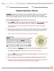 Using meiosis and crossovers, create designer fruit fly offspring with desired trait combinations explore learning gizmo answer key meiosis. Gizmo 1 Docx Name Date Student Exploration Meiosis Vocabulary Anaphase Chromosome Crossover Cytokinesis Diploid Dna Dominant Gamete Genotype Germ Cell Course Hero