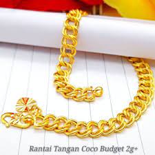 Gelang emas putih, gelang emas tali, gelang emas keroncong, gelang emas rantai, gelang emas pria model gelang emas 24k terbaru 2020. Gelang Coco Dewasa Emas 916 Tulen Shopee Malaysia