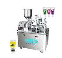 Semi Automatic Laminated Tube Sealer Mustard Cleansing Milk Facial Cleanser  Cosmetic Cream Tube Filling and Sealing Machine