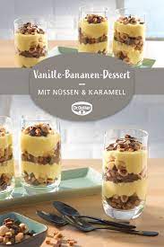vanille bananen dessert rezept bananen dessert bananendessert gesunde desserts