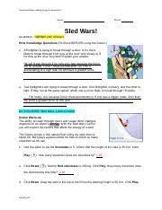 We did not find results for: Sled Wars Docx Cumulative Review Adding Energy Momentum Name Period Sled Wars As Always Highlight Your Answers Prior Knowledge Questions Do These Course Hero