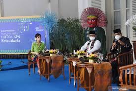 18, jakarta pusat 10110 telp. Anies Usung Jakarta Bangkit Sebagai Tema Hut Ke 494 Jakarta Antara News