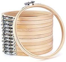 Amazon Com Caydo 12 Pieces 6 Inch Wooden Embroidery Hoops Bulk Wholesale Bamboo Circle Cross S Wooden Embroidery Hoops Embroidery Hoops Bulk Cross Stitch Hoop
