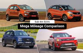 hyundai venue vs mahindra xuv300 vs ford ecosport vs tata