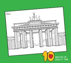 Up to 12,854 coloring pages for free. Brandenburg Gate Coloring Page 10 Minutes Of Quality Time