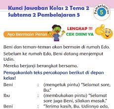 We did not find results for: Lengkap Kunci Jawaban Kelas 2 Tema 2 Subtema 2 Pembelajaran 5 Simple News Kunci Jawaban Lengkap Terbaru