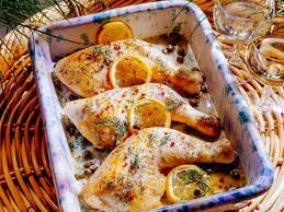 Cuisse De Poulet Au Citron Et Aux Herbes Rapide Recette Poulet Au Citron Cuisses De Poulet Au Citron Recettes De Cuisine