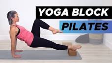 30 min at home Pilates | YOGA BLOCK Workout for Strength - YouTube
