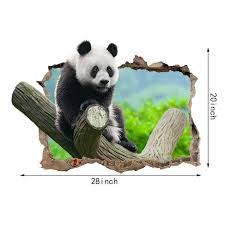 Maybe you would like to learn more about one of these? Panda Beruang Dinding Decal Art Decor 3d Hancur Lucu Hewan Stiker Mural Kamar Anak Kustom Terbaru Agustus 2021 Harga Murah Kualitas Terjamin Blibli