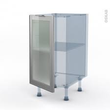 Que ce soit d'un point de vue esthétique, fonctionnel ou matériel, il ne faut pas se tromper et penser sur le long terme. Sokleo Facade Alu Vitree Kit Renovation 18 Meuble Bas Cuisine 1 Porte L40xh70xp60 Oskab