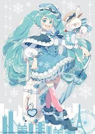 雪ミク スカイタウン にて展開される 夏の新規グッズ用のイラストを描きました スカイタウンは新千歳空港にあるよ ということで 旅行 がテーマの衣装を着た雪ミクさんです グッズ情報は 今月 芸術的アニメ少女 イラスト 初音ミク 可愛い