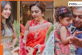 From Mukesh Ambani, Nita Ambani to little Veda: Ambani clan turn heads in ethnic outfit at Mumbai wedding – S