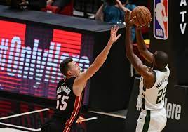 .miami heat milwaukee bucks minnesota timberwolves misc nba g league new orleans pelicans new york knicks oklahoma city thunder orlando magic philadelphia 76ers phoenix suns portland. Bucks Set Nba Record For 3 Pointers In Blowout Of Heat Nba Com