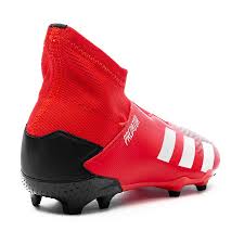 These laceless soccer cleats have a soft textile upper with a mid cut. Adidas Predator 20 3 Laceless Fg Ag Mutator Rot Weiss Schwarz Kinder Www Unisportstore De