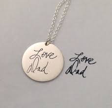 Necklace In A Loved Ones Handwriting A Must Have Using My Mom S Signature From My Card Engraved Necklace Engraved Handwriting Jewelry