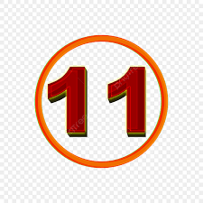 Number 11 Clipart Vector, 3d Numbers 11 ...