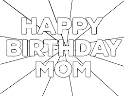 Help your child to color this page; Free Printable Happy Birthday Coloring Pages Paper Trail Design
