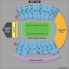 Accurate Wake Forest Football Seating Diagram Wake Forest