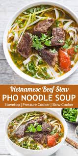Vietnamese Beef Stew Pho Noodle Soup Pho Bo Sot Vang Delightful Plate Recipe Stew Recipes Recipes Pho Recipe