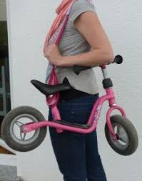 When The Kids Don T Want To Ride There Bike Back To The House Simply Tie A Scarf Or Baby Wrap Around It And Wear It In 2020 Laufrad Puky Laufrad Nahprojekte