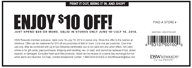 Dsw Coupon 10 Off 49 In Store Dsw Purchases Groupon Internet Coupons Dsw Coupons