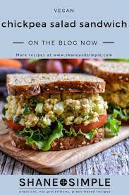 This Is The Best Chickpea Salad Sandwich Loaded With Protein Fiber And Is Super Healthy No Cooking And Less Chickpea Salad Sandwich Chickpea Salad Recipes