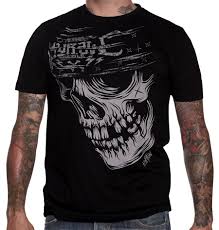 You'll receive email and feed alerts when new items arrive. T Shirt Gothique Noir Pour Homme De Chez Hyraw Avec Gros Skull Imprime