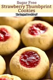 Delicious with a glass of milk or mug of hot chocolate, they're the perfect seasonal sweet treat. Sugar Free Thumbprint Cookies The Sugar Free Diva