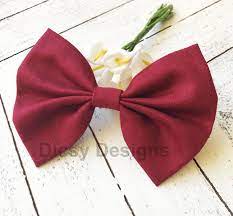 Burgundy Hair Bow Red Hair Bow Christmas Hair Bow Big Hair Etsy Red Hair Bow Christmas Hair Bows Big Hair Bows