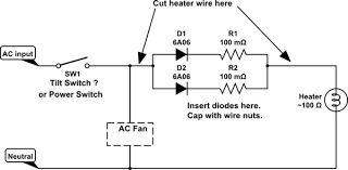 Ceramic Space Heater Can I Cut The Wattage In Half Electrical Engineering Stack Exchange