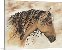 And that is the story of the miracle we witnessed of this unlikely pair: Buckskin Pinto Majestic Horse Wall Art Canvas Prints Framed Prints Wall Peels Great Big Canvas